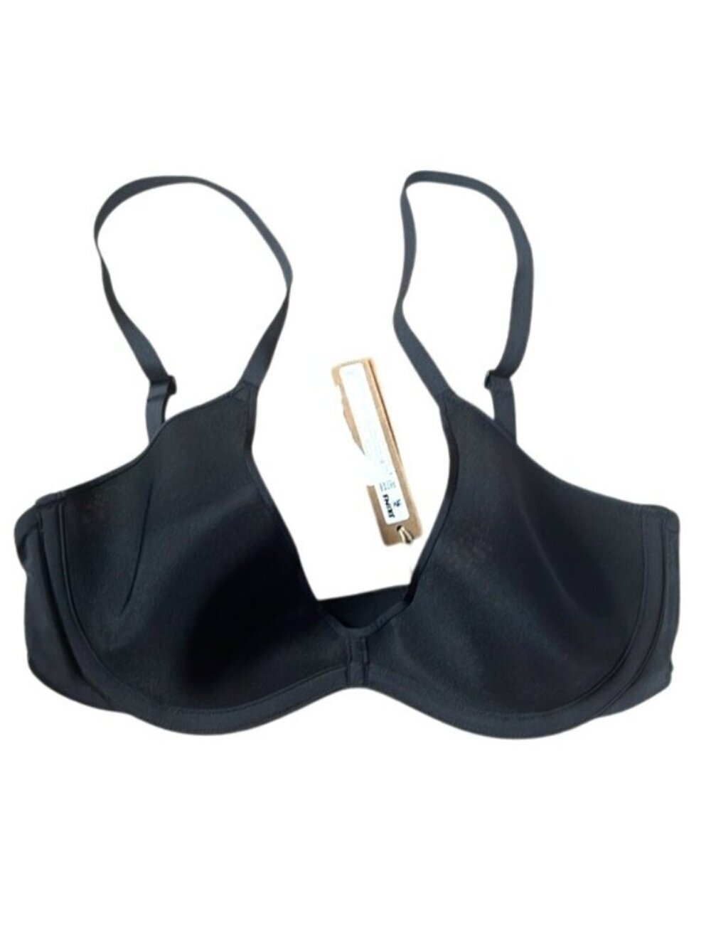NWT Skims 32DDDD Weightless Scoop Bra Onyx Black $58 MSRP